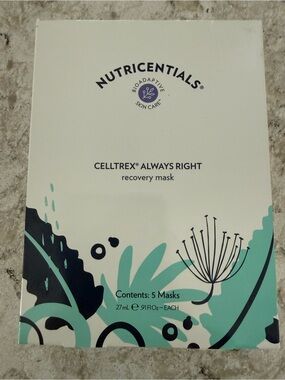 Nu Skin Nutricentials Celltrex Always Right Recovery Mask 5 Count Box 27ml Each